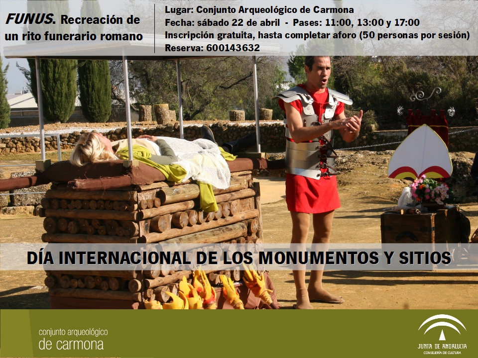 El Conjunto Arqueológico de Carmona recrear un ritual funerario romano en el que podrán participar los visitantes